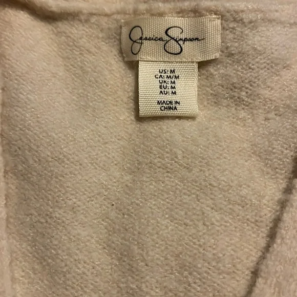 Cream V neck Cardigan - Picture 7 of 8